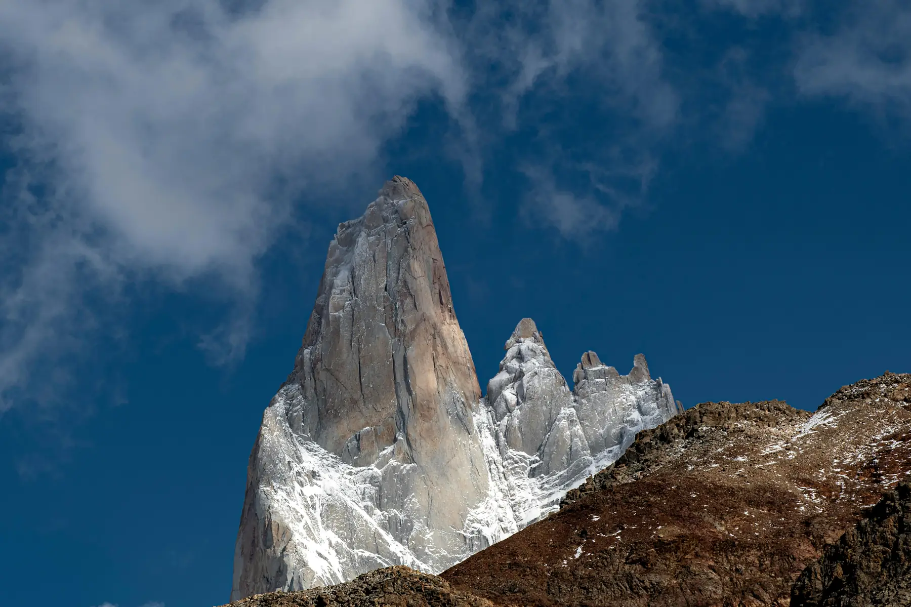 Cerro Torre reflected in Laguna Torre