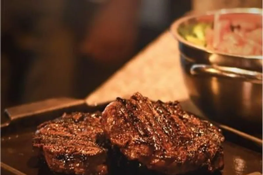 Argentine steak representative of the grill at Alto El Fuego