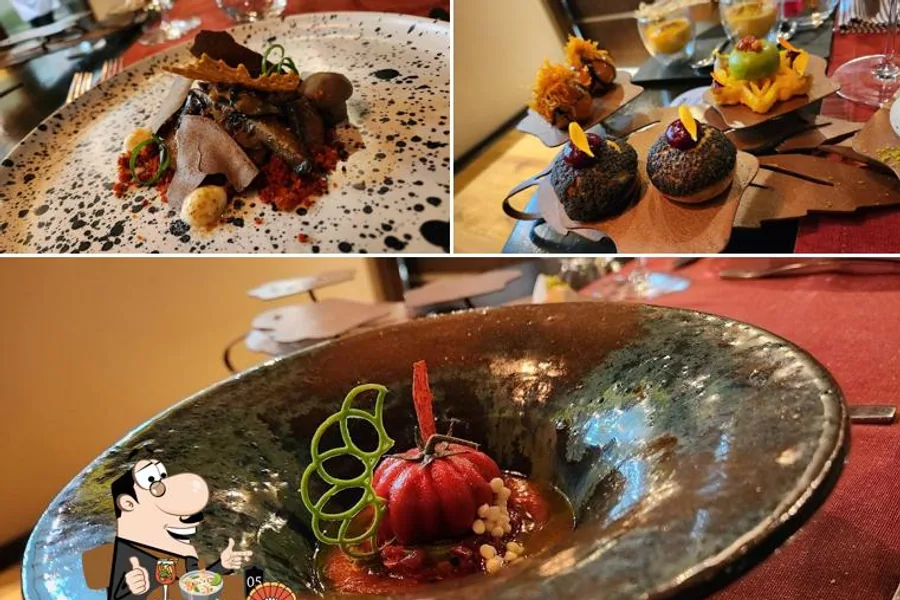 A contemporary plate representative of Quiven's Patagonian tasting menu