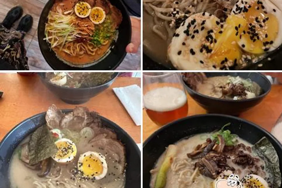A warming bowl representative of ramen after hiking in El Chaltén