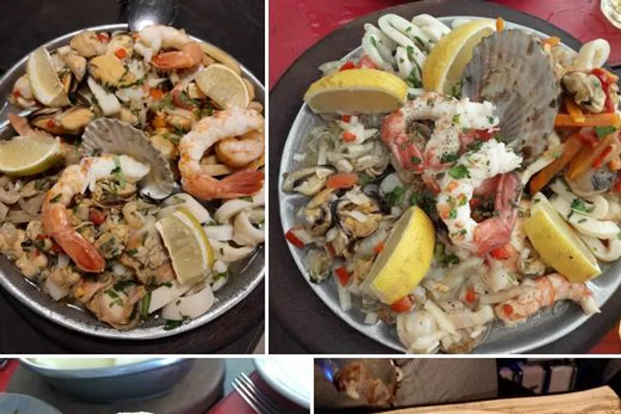 A contemporary seafood dish representative of Náutico Bistró de Mar