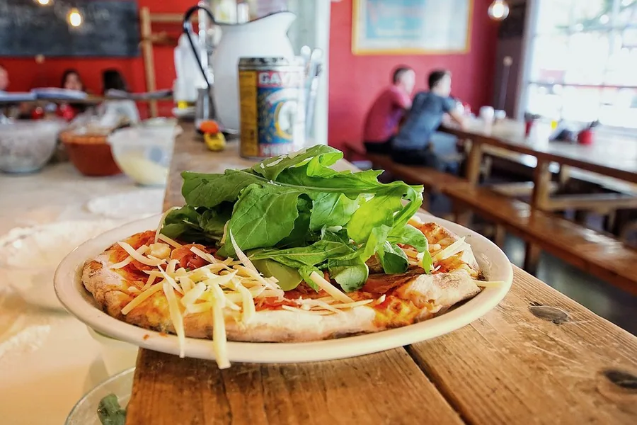 A warming shared meal representative of casual dining in Puerto Natales