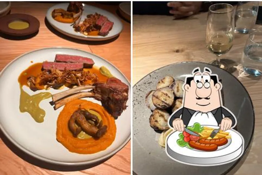 A creative seasonal plate representative of Kalma Restó