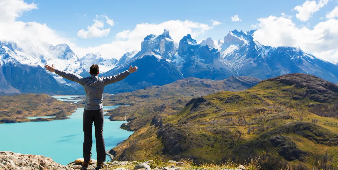 Panoramic viewpoint on a GreatChile Torres del Paine day tour